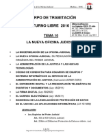 TEMA 10 LA OFICINA JUDICIAL 2016 6-Oct T-Libre PDF