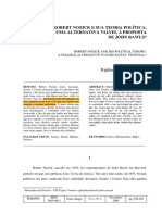 ROBERT NOZICK E SUA TEORIA POLÍTICA UMA ALTERNATIVA VIÁVEL A PROPOSTA DE JOHN RAWLS, Raphael Brasileiro Braga