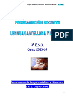 3º ESO. Lengua Castellana. PROGRAMACIÓN DOCENTE PDF