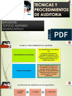 Tecnicas y Procedimientos de Auditoria