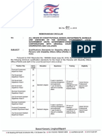 MC No. 07, S. 2018 - QS For Disability Affairs Officer Positions in The PWDAffairs Office (PDAO) in The LGUs