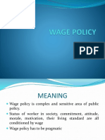 Wage Policy