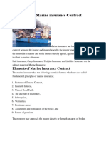 9 Elements of Marine Insurance Contract