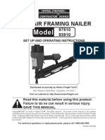 6 in 1 Air Framing Nailer: Set Up and Operating Instructions