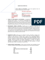 EXERCÍCIOS PRÁTICOS - Gestão Financeira II - ISCAM