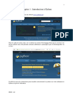 Chapitre 1 - Introduction À Python