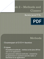 Lab 2 (Methods, Classes)