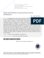 Design and Simulation of Leg-Exoskeleton Suit For Rehabilitation