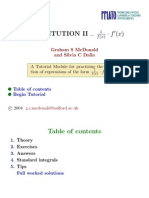 Integration by Substitution 2