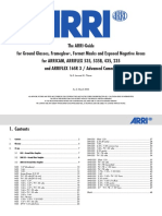 The ARRI-Guide For Ground Glasses, Frameglow-, Format Masks and Exposed Negative Areas For ARRICAM, ARRIFLEX 535, 535B, 435, 235 and ARRIFLEX 6SR 3 / Advanced Cameras