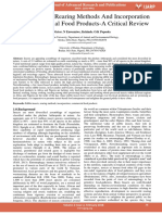 Edible Insects Rearing Methods and Incorporation Into Commercial Food Products A Critical Review