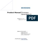 Microsens Product Manual FW g6