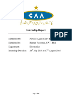 CAA Internship Report