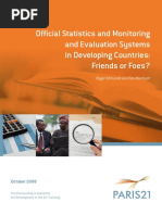 Official Statistics and Monitoring and Evaluation Systems in Developing Countries