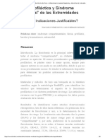 Fasciotomía Profiláctica y Síndrome Compartimental, Revista de Cirugía