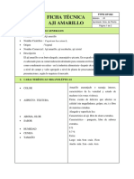 Ficha Técnica Aji Amarillo: 1. Características Generales