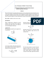 Laboratory of Mechanics of Solids I: Torsion Testing Department of Mechanical Engineering and Production Sciences ESPOL Polytechnic University