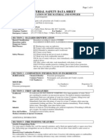 Material Safety Data Sheet: Section 1 - Identification of The Material and Supplier