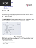 Screw-Jack - Mechanical Engineering Assignment