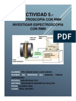 Actividad 5. - Espectroscopia Con RMN