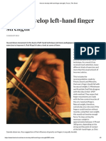 How To Develop Left-Hand Finger Strength - Focus - The Strad