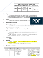 Procedimiento de Limpieza y Desinfeccion de Utensilios y Accesorios