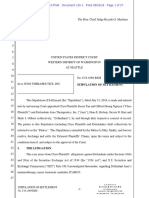 Juno Therapeutics Class Action Lawsuit Settlement