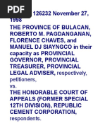 Province of Bulacan Vs CA