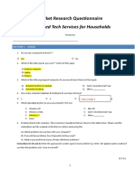 Integrated Tech Services For Households: Market Research Questionnaire