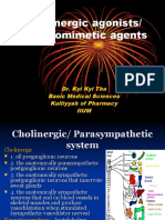 Cholinergic Agonists/ Cholinomimetic Agents: Dr. Kyi Kyi Tha Basic Medical Sciences Kulliyyah of Pharmacy Iium