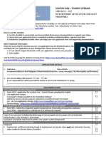 Australian Visa Subclass 600 - Tourist - Stream - Checklist - June - 2018