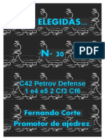 Mis Elegidas... : C42 Petrov Defense 1 E4 E5 2 Cf3 Cf6