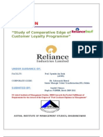 Study of Comparative Edge of Reliance Fresh Customer Loyalty Programme