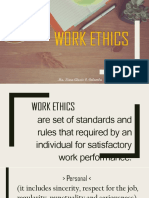 Work Ethics: Ma. Kara Alexir C. Calamba Arts & Design-12A