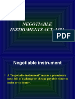 Negotiable Instrument