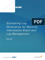 Estimating Log Generation White Paper PDF