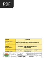 Final CBLM On Bread and Pastry Production