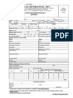 School Admission Application Form Template