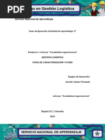 Evidencia 1 Artículo "Trazabilidad Organizacional"