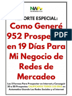 Como Generé 952 Prospectos en 19 Días (RED MULTINIVEL)