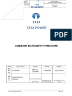 Working Coal Conveyer Belt