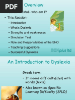 Introduction To Dyslexia PPT SENplushgf