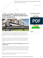 Cómo Conseguir Clientes para Una Inmobiliaria - Marketing Digital para Sector Inmobiliario - Blog Sobre Marketing Digital y Diseño de Páginas Web en Lima, Perú PDF