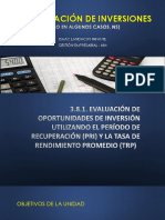 Evaluación de Inversiones