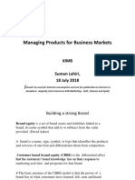 7 Managing Products For Business Markets