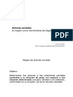 Actores Sociales, El Mapeo Como Herramienta de Diagnóstico