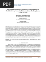 The Principles of Shariah Governance in Statutory Duties of Shariah Advisory Council in Malaysian Islamic Banking System: A Way Forward