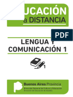 EDUCACIÓN A DISTANCIA Lengua y Comunicación 1 PDF