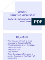 CS5371 Theory of Computation: Lecture 2: Mathematics Review II (Proof Techniques)