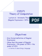 CS5371 Theory of Computation: Lecture 6: Automata Theory IV (Regular Expression NFA DFA)